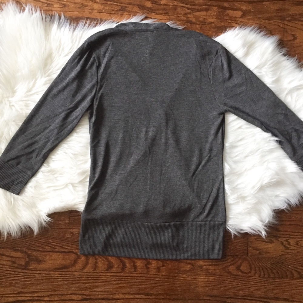 🖤Host Pick🖤 Charcoal Knit Cardigan - Picture 4 of 4